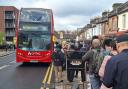 Many people were left queuing for ages for replacement buses