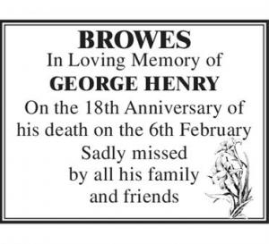 GEORGE HENRY BROWES