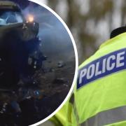 Snippets of a video showing the aftermath of  a Preston Road crash
