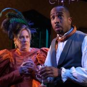 Martha Howe-Douglas and Kiell Smith-Bynoe in The Government Inspector at Marylebone Theatre