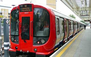 A generic picture of a Met line train calling to Wembley Park