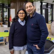 Rinu and Sagar Shah at Canopy Children's Nursery in Wembley Park