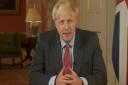 Prime Minister Boris Johnson addressing the nation regarding new coronavirus restrictions, including office staff working from home, the wider use of face masks and a 10pm curfew on pubs and restaurants. Picture: BBC/PA Wire