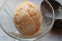 Nectarine ice cream made with cream and condensed milk is a sweet and delicious summer dessert