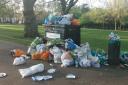 The mess at Highbury Fields after the bank holiday sunshine. Picture: Beatrice Sayers