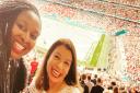 MPs Dawn Butler and Tulip Siddiq at the Euro 2020 final at Wembley