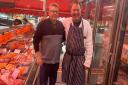 John Hillman, of Hillman Butchers, with a customer. Picture: John Hillman