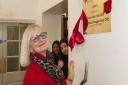 Professor Maggie Gee opens the new library at Henrietta Barnett School. Picture: Nigel Sutton