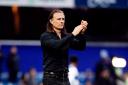 Gareth Ainsworth applauds the QPR fans after defeat against Leicester City