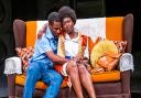 Lee Phillips as Dwight and Nadia Williams as Shirley in The Darkest Part Of The Night by Zodwa Nyoni at Kiln Theatre.