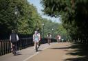 A file picture of cyclists commuting to work through Hyde Park  Picture: PA images