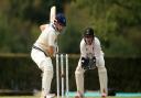 Middlesex's John Simpson batting during day two of the Bob Willis Trophy match at Radlett Cricket Club, Radlett.