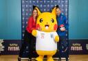 Louise Gear and Joe Cole represented the FA - which partnered Pokémon to help the event appeal to youngsters.