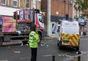An 11-year-old girl is in hospital following a collision with a  lorry in Kilburn