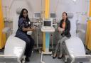 Research manager Sunder Chita and Fiona Makia in the new high-tech research facility