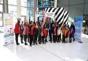 School children try out Brent's new interactive climate installation