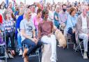 A packed tent at the Queen's Park Book Festival 2021