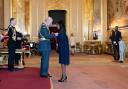 Connie Henry receives her MBE from King Charles III at Windsor Castle
