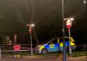 Police in Church Road after a man in his 40s was stabbed