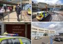 Armed police responded to a double stabbing at Central Middlesex Hospital yesterday (June 21)