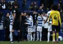 QPR boss Gareth Ainsworth talks to his players during last season's home meeting with Watford