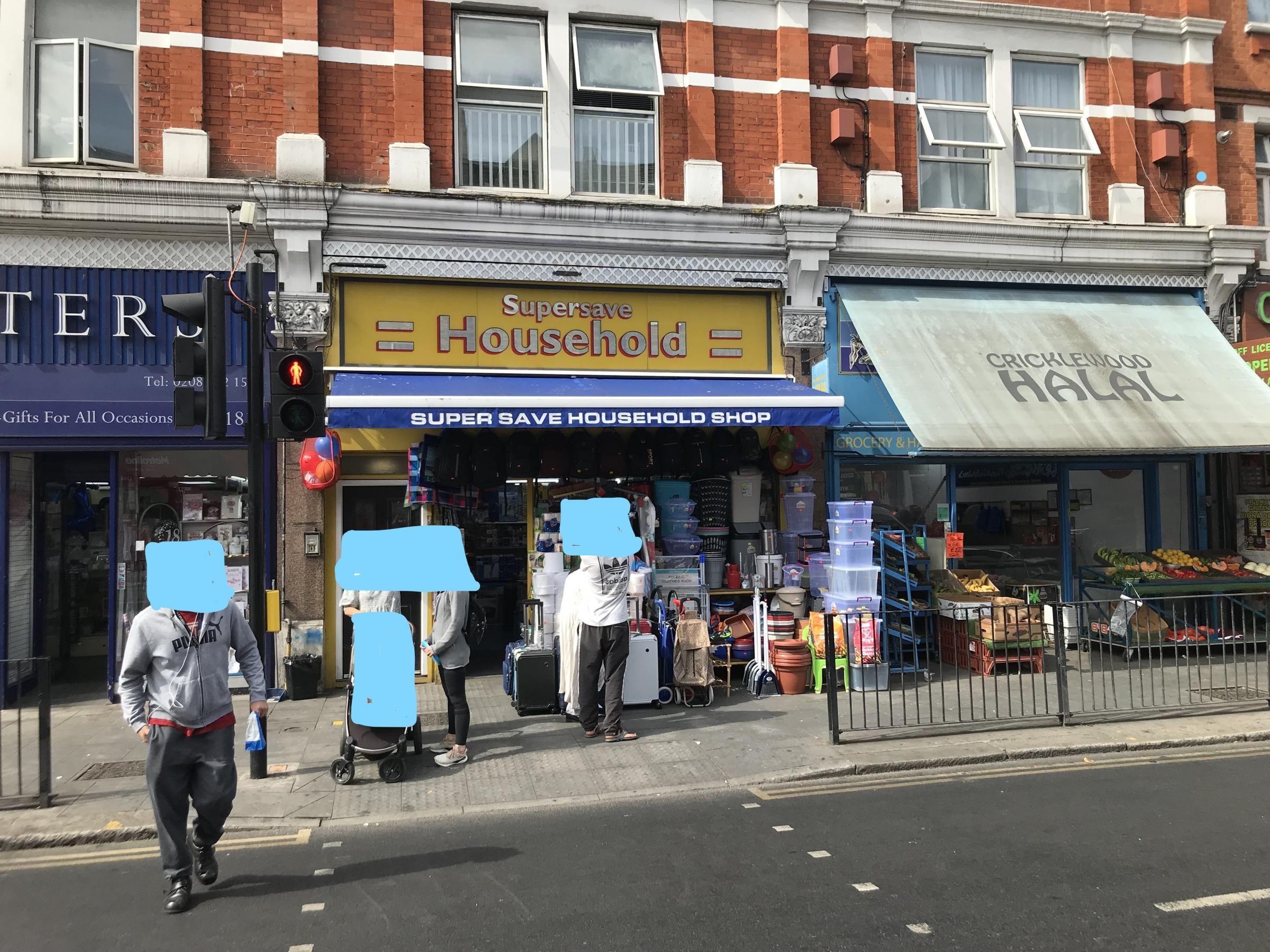 Supersave Household in Cricklewood. The shop was fined more than £3,000 for selling a knife to underage teenagers. Image received by Brent Council. Permission to use with all LDRS partners