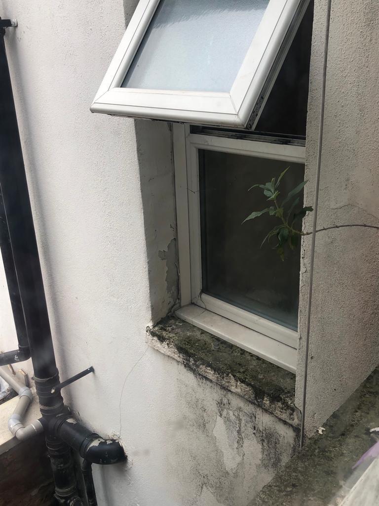 Black Mould On The Exterior Wall. Brent Council says it will chase rogue landlords all the way to the courts. Image Credit: London Renters Union