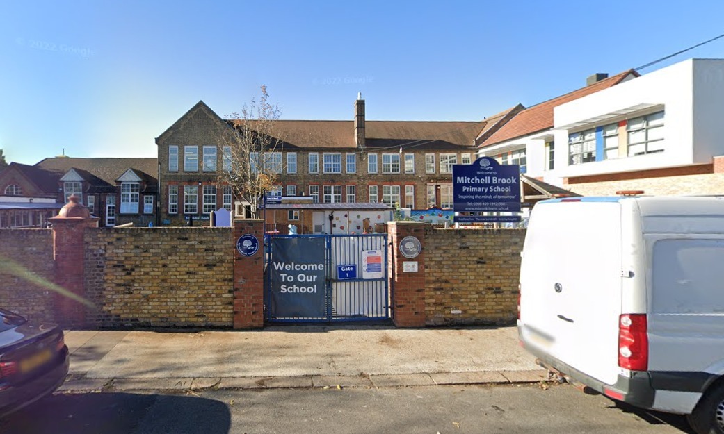 Mitchell Brook Primary School. Mitchell Brook Primary School, Brent. Image Credit: Google Maps
