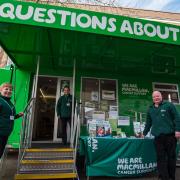 The Macmillan support bus is coming to Wembley
