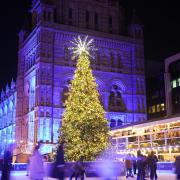 The Natural History Museum ice rink in Kensington