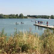 Ron Jeffries shared this picture of Fairlop Waters, Barkingside, last week, saying: Balmy sunny days found children, adults and Canada geese cooling off beside or on the lake.