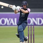 Robbie White in batting action for Middlesex during Essex Eagles vs Middlesex, Royal London One-Day Cup Cricket at The Cloudfm County Ground on 25th July 2021