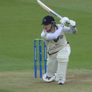 Middlese's Sam Robson hits four runs during the LV= Insurance County Championship match at Lord's Cricket Ground, London. Picture date: Thursday April, 8, 2021.
