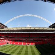 A drunk football fan almost fell from the highest level of Wembley Stadium during Euro 2020