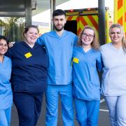 Some of Northwick Park's millennial medics featuring in the series