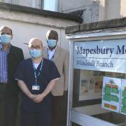 Cllr Ketan Sheth, Dr Chi Chung and other Mapesbury Medical Group staff