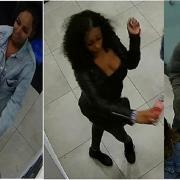 Police wish to identify these three people after an alleged racially-aggravated attack on two women in Wembley