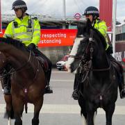 Police preparing for the Euro 2020 championship in Wembley Park