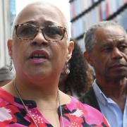 Mina Smallman, the mother of Bibaa Henry and Nicole Smallman speaking outside the Old Bailey in London after Danyal Hussein was found guilty of killing her daughters.