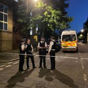 A man had suspected gunshot wounds, a teenager was stabbed and a third victim taken to hospital following violence in Queen's Park