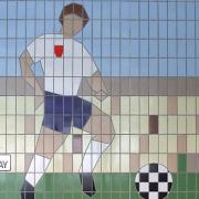 World Cup tile mural in Wembley Park (Picture: Wembley History Society and Brent Archives)