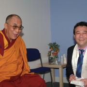 Karma Hardy with the Dalai Lama