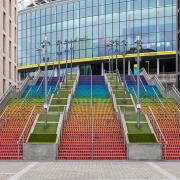 Wembley Park has unveiled Drawn Together, an artwork on the Spanish Steps as part of its 2020 festive display United in Light.
