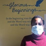 Yinka Adebanjo, manager of Glorious Beginnings on Willesden High Road. Picture: Nathalie Raffray