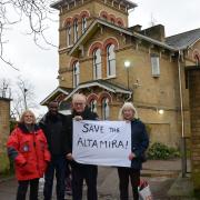 Campaigners outside Altamira in Stonebridge. Picture: Willesden Local History Society.