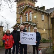 Campaigners outside Altimira in Stonebridge. Picture: Willesden Local History Society.