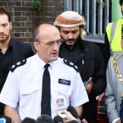 Detective Chief Superintendent Simon Rose outside The Hussaini Association in Oxgate Lane, Cricklewood on Wednesday   Picture : John Stillwell/PA Wire