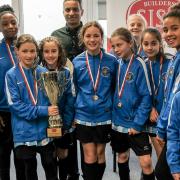 Brent Schools, girls under 11s champions of the Brent Super Cup 2018 (Picture: Cllr Zaffar Van Kalwala)