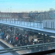 There were massive crowds at Wembley Park, leaving commuters to get to work hours late