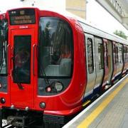 A generic picture of a Met line train calling to Wembley Park